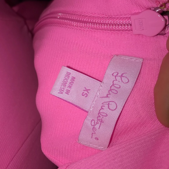 HOT PINK Lilly pulitzer dress worn once size XS - Picture 9 of 9